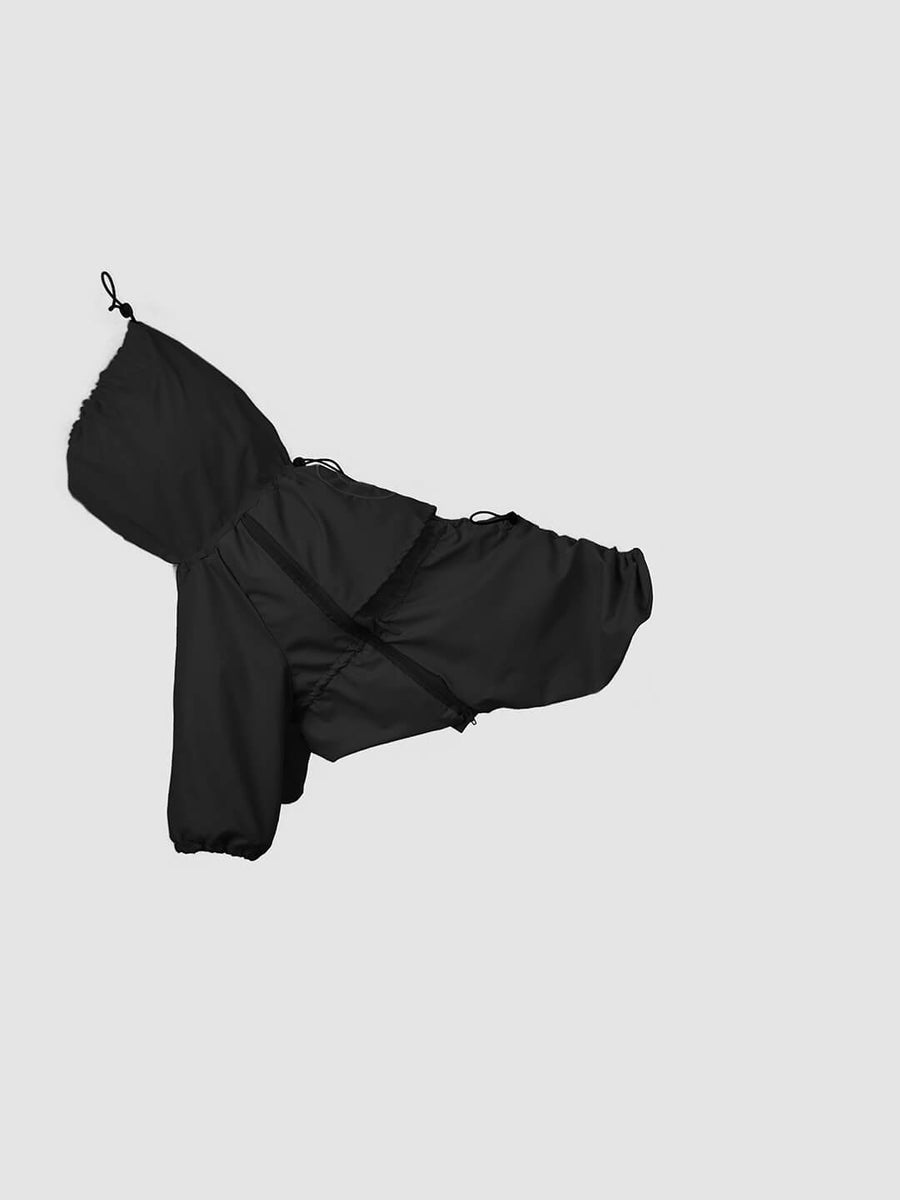 Black Shell Raincoat